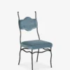 Lulu-and-Georgia_LenkkiDiningChairbySarahShermanSamuel_DenimPerformanceStriatedVelvet__A0662910_0412_Product Lenkki Dining Chair