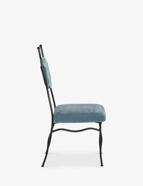 Lulu-and-Georgia_LenkkiDiningChairbySarahShermanSamuel_DenimPerformanceStriatedVelvet__A0662910_0423_Product Lenkki Dining Chair